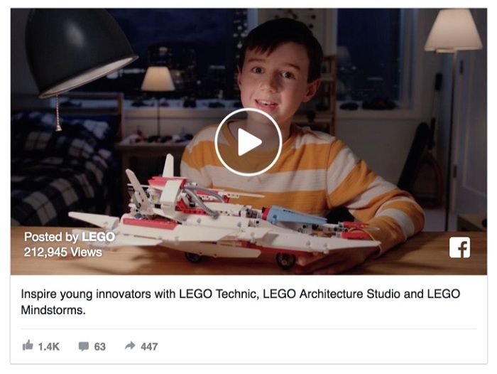 chiến dịch Facebook của LEGO